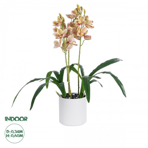 GloboStar® Artificial Garden CHAMPAGNE CHERRY CYMBIDIUM 21404 Διακοσμητικό Φυτό Σαμπανιζέ Κυμβίδιο Υ60cm Διακόσμηση - Φως - Χαλιά GloboStar® Artificial Garden CHAMPAGNE CHERRY CYMBIDIUM 21404 Διακοσμητικό Φυτό Σαμπανιζέ Κυμβίδιο Υ60cm Διακόσμηση - Φως - Χαλιά