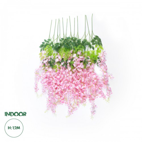 GloboStar® Artificial Garden PALE PINK WISTERIA FLOWER BRANCH 21511 Σετ 12 Τεχνητά Διακοσμητικά κλαδιά Βιστέριας Απαλό Ροζ Φ45 x Υ120cm GloboStar® Artificial Garden PALE PINK WISTERIA FLOWER BRANCH 21511 Σετ 12 Τεχνητά Διακοσμητικά κλαδιά Βιστέριας Απαλό Ροζ Φ45 x Υ120cm