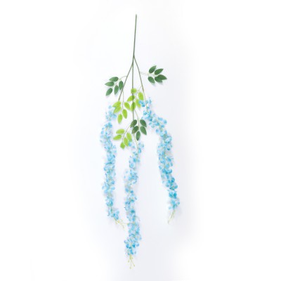 GloboStar® Artificial Garden BLUE WISTERIA FLOWER BRANCH 21515 Σετ 12 Τεχνητά Διακοσμητικά κλαδιά Βιστέριας Μπλέ Φ45 x Υ120cm GloboStar® Artificial Garden BLUE WISTERIA FLOWER BRANCH 21515 Σετ 12 Τεχνητά Διακοσμητικά κλαδιά Βιστέριας Μπλέ Φ45 x Υ120cm