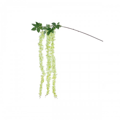 GloboStar® Artificial Garden GREEN WISTERIA FLOWER BRANCH 21520 Τεχνητό Διακοσμητικό κλαδί Βιστέρια Πράσινο Φ45 x Υ164cm Διακόσμηση - Φως - Χαλιά