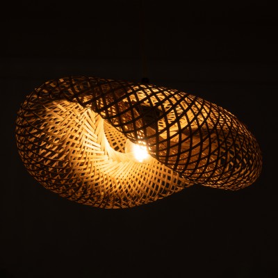 GLOBOSTAR® MEXICO 00718 Boho Κρεμαστό Φωτιστικό Οροφής με Ντουί 1 x E27 AC 220-240V IP20 - Μπεζ - Μ40 x Π30 x Υ18cm GLOBOSTAR® MEXICO 00718 Boho Κρεμαστό Φωτιστικό Οροφής με Ντουί 1 x E27 AC 220-240V IP20 - Μπεζ - Μ40 x Π30 x Υ18cm