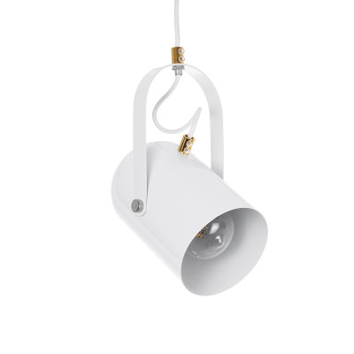 GLOBOSTAR® HAZEL 00924 Μοντέρνο Κρεμαστό Φωτιστικό Οροφής με Ντουί 1 x E27 AC 220-240V IP20 - Λευκό & Χρυσό - Μ12 x Π12 x Υ27cm GLOBOSTAR® HAZEL 00924 Μοντέρνο Κρεμαστό Φωτιστικό Οροφής με Ντουί 1 x E27 AC 220-240V IP20 - Λευκό & Χρυσό - Μ12 x Π12 x Υ27cm