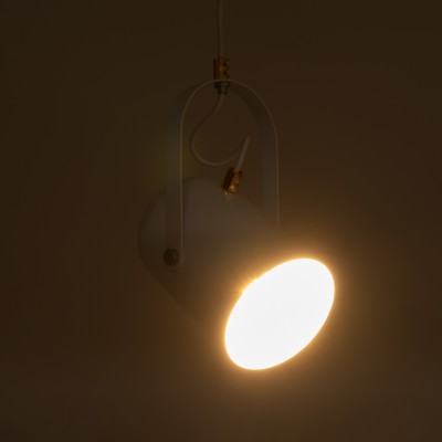 GLOBOSTAR® HAZEL 00924 Μοντέρνο Κρεμαστό Φωτιστικό Οροφής με Ντουί 1 x E27 AC 220-240V IP20 - Λευκό & Χρυσό - Μ12 x Π12 x Υ27cm GLOBOSTAR® HAZEL 00924 Μοντέρνο Κρεμαστό Φωτιστικό Οροφής με Ντουί 1 x E27 AC 220-240V IP20 - Λευκό & Χρυσό - Μ12 x Π12 x Υ27cm