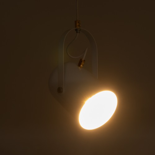 GLOBOSTAR® HAZEL 00924 Μοντέρνο Κρεμαστό Φωτιστικό Οροφής με Ντουί 1 x E27 AC 220-240V IP20 - Λευκό & Χρυσό - Μ12 x Π12 x Υ27cm GLOBOSTAR® HAZEL 00924 Μοντέρνο Κρεμαστό Φωτιστικό Οροφής με Ντουί 1 x E27 AC 220-240V IP20 - Λευκό & Χρυσό - Μ12 x Π12 x Υ27cm