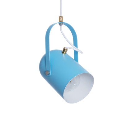 GLOBOSTAR® HAZEL 00927 Μοντέρνο Κρεμαστό Φωτιστικό Οροφής με Ντουί 1 x E27 AC 220-240V IP20 - Γαλάζιο & Χρυσό - Μ12 x Π12 x Υ27cm GLOBOSTAR® HAZEL 00927 Μοντέρνο Κρεμαστό Φωτιστικό Οροφής με Ντουί 1 x E27 AC 220-240V IP20 - Γαλάζιο & Χρυσό - Μ12 x Π12 x Υ27cm