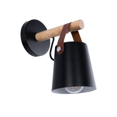 GLOBOSTAR® AMY 00947 Μοντέρνο Φωτιστικό Τοίχου - Απλίκα με Ντουί 1 x E27 AC 220-240V IP20 - Μαύρο & Μπεζ - Μ13 x Π22 x Υ25.5cm GLOBOSTAR® AMY 00947 Μοντέρνο Φωτιστικό Τοίχου - Απλίκα με Ντουί 1 x E27 AC 220-240V IP20 - Μαύρο & Μπεζ - Μ13 x Π22 x Υ25.5cm