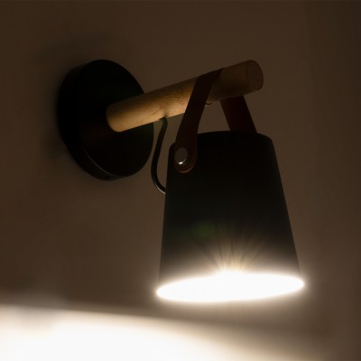 GLOBOSTAR® AMY 00947 Μοντέρνο Φωτιστικό Τοίχου - Απλίκα με Ντουί 1 x E27 AC 220-240V IP20 - Μαύρο & Μπεζ - Μ13 x Π22 x Υ25.5cm GLOBOSTAR® AMY 00947 Μοντέρνο Φωτιστικό Τοίχου - Απλίκα με Ντουί 1 x E27 AC 220-240V IP20 - Μαύρο & Μπεζ - Μ13 x Π22 x Υ25.5cm