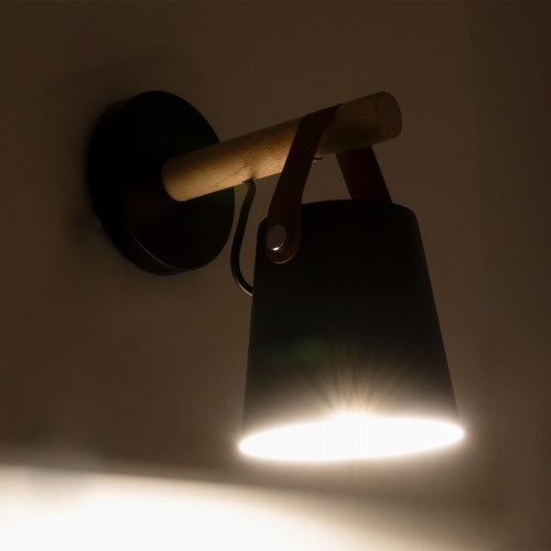 GLOBOSTAR® AMY 00947 Μοντέρνο Φωτιστικό Τοίχου - Απλίκα με Ντουί 1 x E27 AC 220-240V IP20 - Μαύρο & Μπεζ - Μ13 x Π22 x Υ25.5cm GLOBOSTAR® AMY 00947 Μοντέρνο Φωτιστικό Τοίχου - Απλίκα με Ντουί 1 x E27 AC 220-240V IP20 - Μαύρο & Μπεζ - Μ13 x Π22 x Υ25.5cm