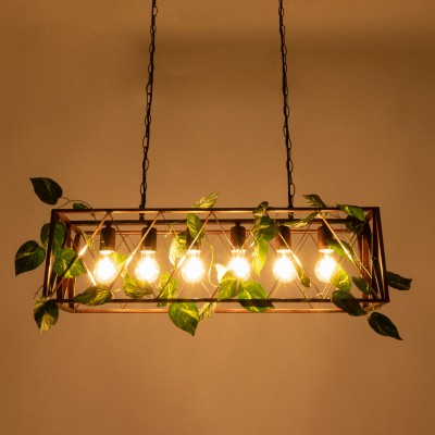 GloboStar® CLARITY 00963 Vintage Industrial Κρεμαστό Φωτιστικό Οροφής Πολύφωτο 6 x E27 Καφέ Σκουριά Μεταλλικό Πλέγμα Μ78 x Π25 x Υ22cm Διακόσμηση - Φωτισμός - Χαλιά GloboStar® CLARITY 00963 Vintage Industrial Κρεμαστό Φωτιστικό Οροφής Πολύφωτο 6 x E27 Καφέ Σκουριά Μεταλλικό Πλέγμα Μ78 x Π25 x Υ22cm Διακόσμηση - Φωτισμός - Χαλιά