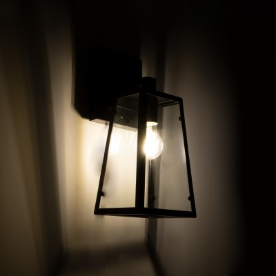 GloboStar® ASETYLIN 01032 Vintage Industrial Φωτιστικό Τοίχου Απλίκα Μονόφωτο Μαύρο Μεταλλικό με Γυαλί Μ17 x Π14 x Υ34cm Διακόσμηση - Φωτισμός - Χαλιά GloboStar® ASETYLIN 01032 Vintage Industrial Φωτιστικό Τοίχου Απλίκα Μονόφωτο Μαύρο Μεταλλικό με Γυαλί Μ17 x Π14 x Υ34cm Διακόσμηση - Φωτισμός - Χαλιά