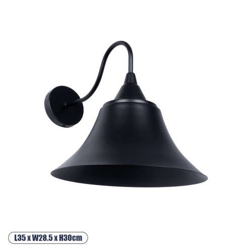 GloboStar® BELL 01038 Vintage Industrial Φωτιστικό Τοίχου Απλίκα Μονόφωτο Μαύρο Καμπάνα Φ30 x Μ35 x Π30 x Υ30cm Διακόσμηση - Φωτισμός - Χαλιά GloboStar® BELL 01038 Vintage Industrial Φωτιστικό Τοίχου Απλίκα Μονόφωτο Μαύρο Καμπάνα Φ30 x Μ35 x Π30 x Υ30cm Διακόσμηση - Φωτισμός - Χαλιά