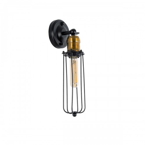 GloboStar® ANCUS 01055 Vintage Industrial Φωτιστικό Τοίχου Απλίκα Μονόφωτο Μαύρο Μεταλλικό Πλέγμα Φ10 x Μ13 x Π10 x Υ36cm Διακόσμηση - Φωτισμός - Χαλιά GloboStar® ANCUS 01055 Vintage Industrial Φωτιστικό Τοίχου Απλίκα Μονόφωτο Μαύρο Μεταλλικό Πλέγμα Φ10 x Μ13 x Π10 x Υ36cm Διακόσμηση - Φωτισμός - Χαλιά