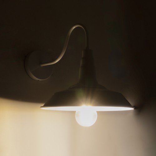 GloboStar® SORD 01066 Vintage Industrial Φωτιστικό Τοίχου Απλίκα Μονόφωτο Λευκό Μεταλλικό Καμπάνα Φ26 x Μ37 x Π26 x Υ32cm Διακόσμηση - Φωτισμός - Χαλιά GloboStar® SORD 01066 Vintage Industrial Φωτιστικό Τοίχου Απλίκα Μονόφωτο Λευκό Μεταλλικό Καμπάνα Φ26 x Μ37 x Π26 x Υ32cm Διακόσμηση - Φωτισμός - Χαλιά