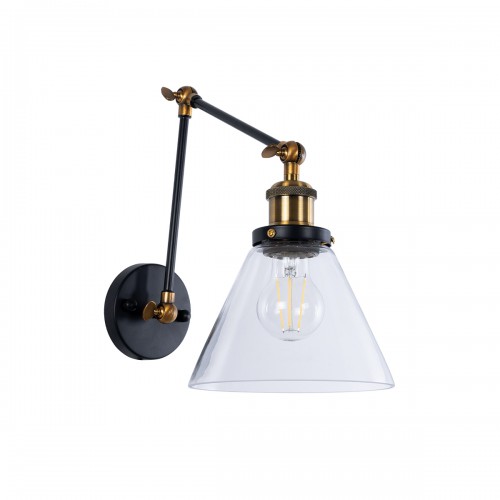 GloboStar® OLIVIA 01068 Vintage Φωτιστικό Τοίχου Απλίκα Μονόφωτο με Σπαστό Μεταλλικό Βραχίονα και Γυάλινη Καμπάνα Φ19 x Μ63 x Π19 x Υ77cm Διακόσμηση - Φωτισμός - Χαλιά GloboStar® OLIVIA 01068 Vintage Φωτιστικό Τοίχου Απλίκα Μονόφωτο με Σπαστό Μεταλλικό Βραχίονα και Γυάλινη Καμπάνα Φ19 x Μ63 x Π19 x Υ77cm Διακόσμηση - Φωτισμός - Χαλιά