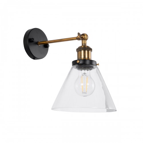Globostar® CATHERINE 01074 Vintage Φωτιστικό Τοίχου Απλίκα Μονόφωτο Χρυσό Μεταλλικό με Γυάλινη Καμπάνα Φ18 x Μ26 x Π14.5 x Υ25cm Διακόσμηση - Φωτισμός - Χαλιά Globostar® CATHERINE 01074 Vintage Φωτιστικό Τοίχου Απλίκα Μονόφωτο Χρυσό Μεταλλικό με Γυάλινη Καμπάνα Φ18 x Μ26 x Π14.5 x Υ25cm Διακόσμηση - Φωτισμός - Χαλιά