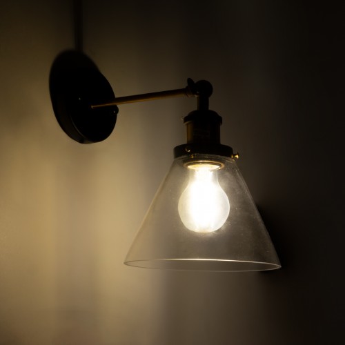 Globostar® CATHERINE 01074 Vintage Φωτιστικό Τοίχου Απλίκα Μονόφωτο Χρυσό Μεταλλικό με Γυάλινη Καμπάνα Φ18 x Μ26 x Π14.5 x Υ25cm Διακόσμηση - Φωτισμός - Χαλιά Globostar® CATHERINE 01074 Vintage Φωτιστικό Τοίχου Απλίκα Μονόφωτο Χρυσό Μεταλλικό με Γυάλινη Καμπάνα Φ18 x Μ26 x Π14.5 x Υ25cm Διακόσμηση - Φωτισμός - Χαλιά