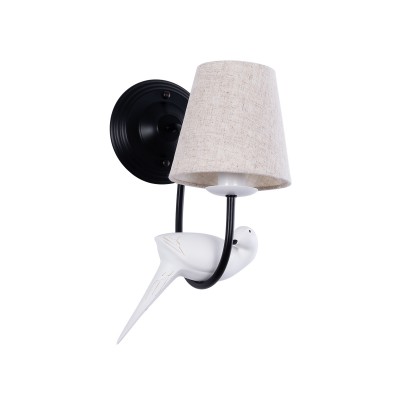 GLOBOSTAR® DOVE 01084 Vintage Φωτιστικό Τοίχου - Απλίκα με Ντουί 1 x E14 AC 220-240V IP20 - Μαύρο & Μπεζ - Μ30 x Π15 x Υ36cm GLOBOSTAR® DOVE 01084 Vintage Φωτιστικό Τοίχου - Απλίκα με Ντουί 1 x E14 AC 220-240V IP20 - Μαύρο & Μπεζ - Μ30 x Π15 x Υ36cm