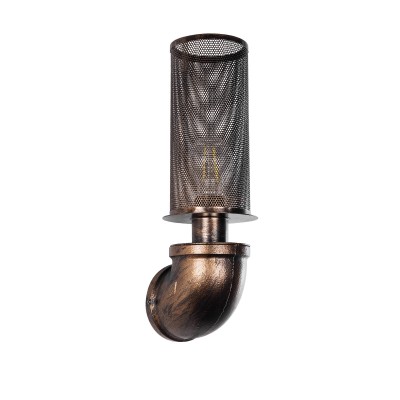 GLOBOSTAR® RAZA 01105 Vintage Φωτιστικό Τοίχου - Απλίκα με Ντουί 1 x E27 AC 220-240V IP20 - Χάλκινο - Μ13 x Π12 x Υ38cm GLOBOSTAR® RAZA 01105 Vintage Φωτιστικό Τοίχου - Απλίκα με Ντουί 1 x E27 AC 220-240V IP20 - Χάλκινο - Μ13 x Π12 x Υ38cm