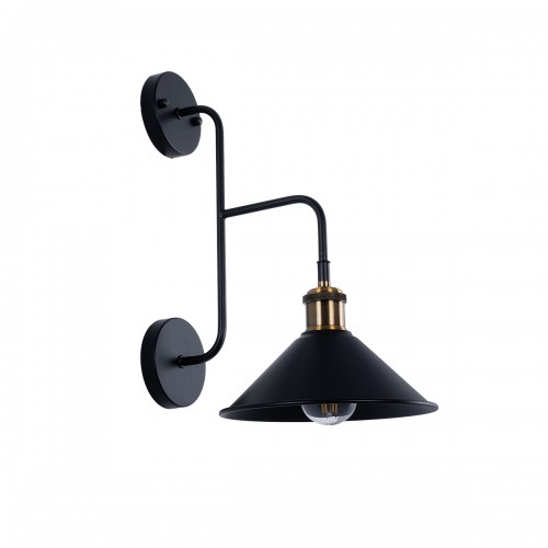 GloboStar® MAGEOR 01120 Vintage Industrial Φωτιστικό Τοίχου Απλίκα Μονόφωτο Μαύρο Μεταλλικό Καμπάνα Φ22 x Μ36.5 x Π32.5 x Υ40cm Διακόσμηση - Φωτισμός - Χαλιά GloboStar® MAGEOR 01120 Vintage Industrial Φωτιστικό Τοίχου Απλίκα Μονόφωτο Μαύρο Μεταλλικό Καμπάνα Φ22 x Μ36.5 x Π32.5 x Υ40cm Διακόσμηση - Φωτισμός - Χαλιά
