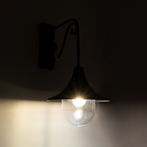 GloboStar® ANNIEL 01123 Vintage Φωτιστικό Τοίχου Απλίκα Μονόφωτο Μαύρο Μεταλλικό Καμπάνα Φ28 x Μ40.5 x Π28 x Υ56.5cm Διακόσμηση - Φωτισμός - Χαλιά GloboStar® ANNIEL 01123 Vintage Φωτιστικό Τοίχου Απλίκα Μονόφωτο Μαύρο Μεταλλικό Καμπάνα Φ28 x Μ40.5 x Π28 x Υ56.5cm Διακόσμηση - Φωτισμός - Χαλιά