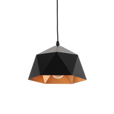 GLOBOSTAR® HEXAGON 01194 Μοντέρνο Κρεμαστό Φωτιστικό Οροφής με Ντουί 1 x E27 AC 220-240V IP20 - Μαύρο & Χρυσό - Μ25 x Π25 x Υ15cm GLOBOSTAR® HEXAGON 01194 Μοντέρνο Κρεμαστό Φωτιστικό Οροφής με Ντουί 1 x E27 AC 220-240V IP20 - Μαύρο & Χρυσό - Μ25 x Π25 x Υ15cm