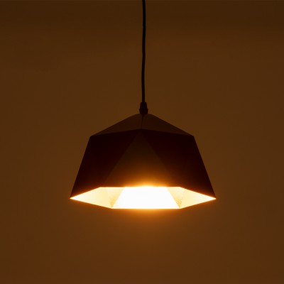 GLOBOSTAR® HEXAGON 01194 Μοντέρνο Κρεμαστό Φωτιστικό Οροφής με Ντουί 1 x E27 AC 220-240V IP20 - Μαύρο & Χρυσό - Μ25 x Π25 x Υ15cm GLOBOSTAR® HEXAGON 01194 Μοντέρνο Κρεμαστό Φωτιστικό Οροφής με Ντουί 1 x E27 AC 220-240V IP20 - Μαύρο & Χρυσό - Μ25 x Π25 x Υ15cm
