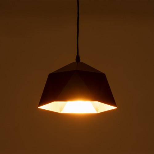 GLOBOSTAR® HEXAGON 01194 Μοντέρνο Κρεμαστό Φωτιστικό Οροφής με Ντουί 1 x E27 AC 220-240V IP20 - Μαύρο & Χρυσό - Μ25 x Π25 x Υ15cm GLOBOSTAR® HEXAGON 01194 Μοντέρνο Κρεμαστό Φωτιστικό Οροφής με Ντουί 1 x E27 AC 220-240V IP20 - Μαύρο & Χρυσό - Μ25 x Π25 x Υ15cm