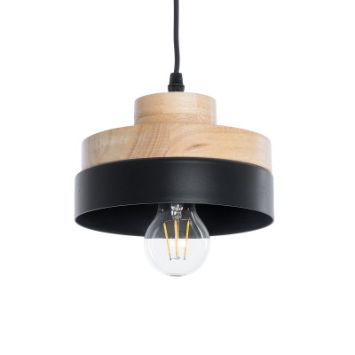 GLOBOSTAR® RUHIEL 01233 Μοντέρνο Κρεμαστό Φωτιστικό Οροφής με Ντουί 1 x E27 AC 220-240V IP20 - Μαύρο & Μπεζ - Μ18 x Π18 x Υ12cm GLOBOSTAR® RUHIEL 01233 Μοντέρνο Κρεμαστό Φωτιστικό Οροφής με Ντουί 1 x E27 AC 220-240V IP20 - Μαύρο & Μπεζ - Μ18 x Π18 x Υ12cm