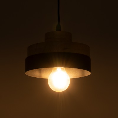GLOBOSTAR® RUHIEL 01233 Μοντέρνο Κρεμαστό Φωτιστικό Οροφής με Ντουί 1 x E27 AC 220-240V IP20 - Μαύρο & Μπεζ - Μ18 x Π18 x Υ12cm GLOBOSTAR® RUHIEL 01233 Μοντέρνο Κρεμαστό Φωτιστικό Οροφής με Ντουί 1 x E27 AC 220-240V IP20 - Μαύρο & Μπεζ - Μ18 x Π18 x Υ12cm