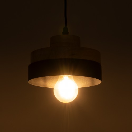 GLOBOSTAR® RUHIEL 01233 Μοντέρνο Κρεμαστό Φωτιστικό Οροφής με Ντουί 1 x E27 AC 220-240V IP20 - Μαύρο & Μπεζ - Μ18 x Π18 x Υ12cm GLOBOSTAR® RUHIEL 01233 Μοντέρνο Κρεμαστό Φωτιστικό Οροφής με Ντουί 1 x E27 AC 220-240V IP20 - Μαύρο & Μπεζ - Μ18 x Π18 x Υ12cm