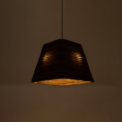 GloboStar® CORFU 01295 Vintage Κρεμαστό Φωτιστικό Οροφής Μονόφωτο 3D από Επεξεργασμένο Σκληρό Καφέ Χαρτόνι Καμπάνα Φ38 x Y31cm Διακόσμηση - Φωτισμός - Χαλιά GloboStar® CORFU 01295 Vintage Κρεμαστό Φωτιστικό Οροφής Μονόφωτο 3D από Επεξεργασμένο Σκληρό Καφέ Χαρτόνι Καμπάνα Φ38 x Y31cm Διακόσμηση - Φωτισμός - Χαλιά