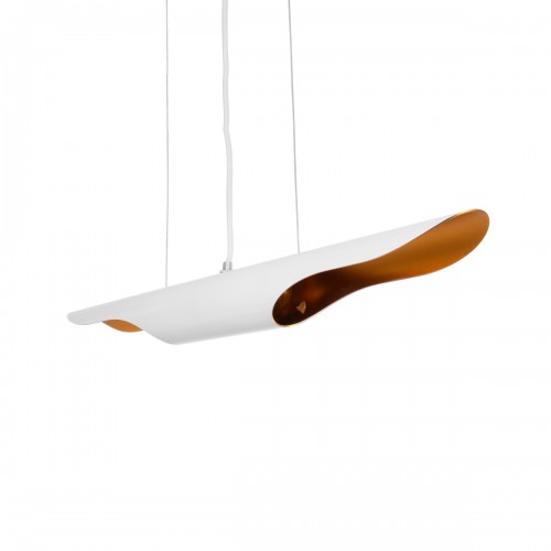GloboStar® ARTICA 01305 Μοντέρνο Κρεμαστό Φωτιστικό Οροφής Δίφωτο 2 x E27 Λευκό Χρυσό Μεταλλικό Μ60 x Π6 x Υ6cm Διακόσμηση - Φωτισμός - Χαλιά GloboStar® ARTICA 01305 Μοντέρνο Κρεμαστό Φωτιστικό Οροφής Δίφωτο 2 x E27 Λευκό Χρυσό Μεταλλικό Μ60 x Π6 x Υ6cm Διακόσμηση - Φωτισμός - Χαλιά