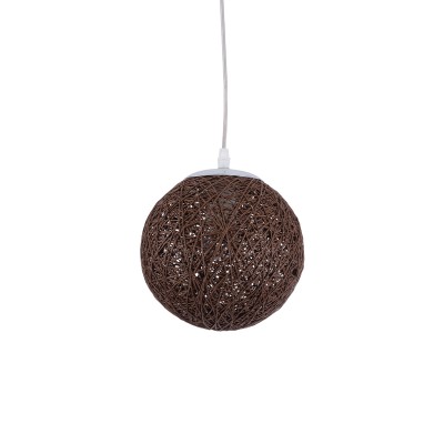 GLOBOSTAR® OCEANA 01354 Boho Κρεμαστό Φωτιστικό Οροφής με Ντουί 1 x E27 AC 220-240V IP20 - Καφέ - Μ20 x Π20 x Υ20cm GLOBOSTAR® OCEANA 01354 Boho Κρεμαστό Φωτιστικό Οροφής με Ντουί 1 x E27 AC 220-240V IP20 - Καφέ - Μ20 x Π20 x Υ20cm