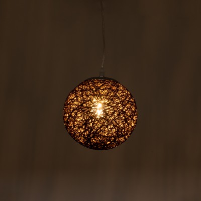 GLOBOSTAR® OCEANA 01354 Boho Κρεμαστό Φωτιστικό Οροφής με Ντουί 1 x E27 AC 220-240V IP20 - Καφέ - Μ20 x Π20 x Υ20cm GLOBOSTAR® OCEANA 01354 Boho Κρεμαστό Φωτιστικό Οροφής με Ντουί 1 x E27 AC 220-240V IP20 - Καφέ - Μ20 x Π20 x Υ20cm