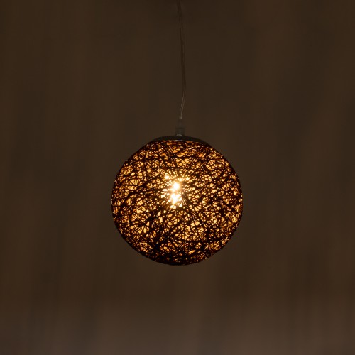 GLOBOSTAR® OCEANA 01354 Boho Κρεμαστό Φωτιστικό Οροφής με Ντουί 1 x E27 AC 220-240V IP20 - Καφέ - Μ20 x Π20 x Υ20cm GLOBOSTAR® OCEANA 01354 Boho Κρεμαστό Φωτιστικό Οροφής με Ντουί 1 x E27 AC 220-240V IP20 - Καφέ - Μ20 x Π20 x Υ20cm