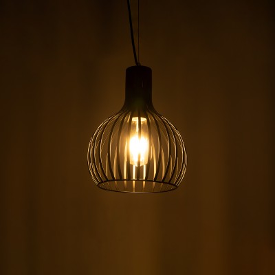 GloboStar® SCANDI 01386 Vintage Industrial Κρεμαστό Φωτιστικό Οροφής Μονόφωτο Μαύρο Μεταλλικό Πλέγμα Φ23 x Υ30cm Διακόσμηση - Φωτισμός - Χαλιά GloboStar® SCANDI 01386 Vintage Industrial Κρεμαστό Φωτιστικό Οροφής Μονόφωτο Μαύρο Μεταλλικό Πλέγμα Φ23 x Υ30cm Διακόσμηση - Φωτισμός - Χαλιά