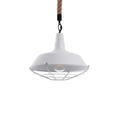 GLOBOSTAR® CRANE 01409 Vintage Κρεμαστό Φωτιστικό Οροφής με Ντουί 1 x E27 AC 220-240V IP20 - Λευκό & Μπεζ - Μ36 x Π36 x Υ31cm GLOBOSTAR® CRANE 01409 Vintage Κρεμαστό Φωτιστικό Οροφής με Ντουί 1 x E27 AC 220-240V IP20 - Λευκό & Μπεζ - Μ36 x Π36 x Υ31cm