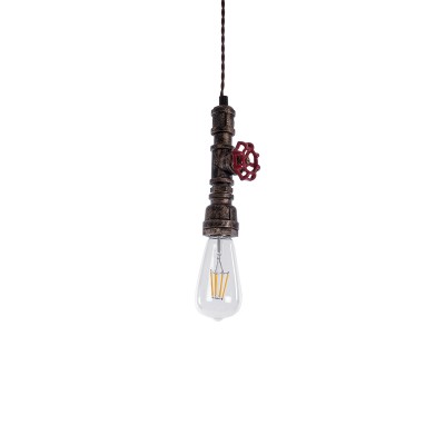 GLOBOSTAR® SPIGOT 01413 Vintage Κρεμαστό Φωτιστικό Οροφής με Ντουί 1 x E27 AC 220-240V IP20 - Χάλκινο & Κόκκινο - Μ5 x Π5 x Y20cm GLOBOSTAR® SPIGOT 01413 Vintage Κρεμαστό Φωτιστικό Οροφής με Ντουί 1 x E27 AC 220-240V IP20 - Χάλκινο & Κόκκινο - Μ5 x Π5 x Y20cm