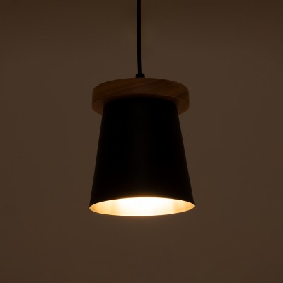 GLOBOSTAR® LANA 01424 Μοντέρνο Κρεμαστό Φωτιστικό Οροφής με Ντουί 1 x E27 AC 220-240V IP20 - Μαύρο & Καφέ - Μ13 x Π13 x Y17cm GLOBOSTAR® LANA 01424 Μοντέρνο Κρεμαστό Φωτιστικό Οροφής με Ντουί 1 x E27 AC 220-240V IP20 - Μαύρο & Καφέ - Μ13 x Π13 x Y17cm