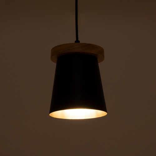 GLOBOSTAR® LANA 01424 Μοντέρνο Κρεμαστό Φωτιστικό Οροφής με Ντουί 1 x E27 AC 220-240V IP20 - Μαύρο & Καφέ - Μ13 x Π13 x Y17cm GLOBOSTAR® LANA 01424 Μοντέρνο Κρεμαστό Φωτιστικό Οροφής με Ντουί 1 x E27 AC 220-240V IP20 - Μαύρο & Καφέ - Μ13 x Π13 x Y17cm