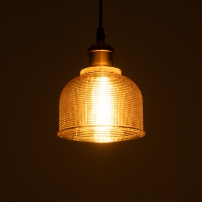 GLOBOSTAR® SEGRETO 01448 Vintage Κρεμαστό Φωτιστικό Οροφής με Ντουί 1 x E27 AC 220-240V IP20 - Διάφανο & Χρυσό - Μ14 x Π14 x Υ18cm GLOBOSTAR® SEGRETO 01448 Vintage Κρεμαστό Φωτιστικό Οροφής με Ντουί 1 x E27 AC 220-240V IP20 - Διάφανο & Χρυσό - Μ14 x Π14 x Υ18cm