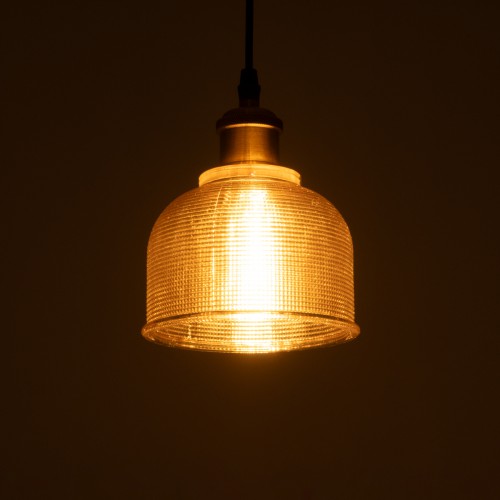 GLOBOSTAR® SEGRETO 01448 Vintage Κρεμαστό Φωτιστικό Οροφής με Ντουί 1 x E27 AC 220-240V IP20 - Διάφανο & Χρυσό - Μ14 x Π14 x Υ18cm GLOBOSTAR® SEGRETO 01448 Vintage Κρεμαστό Φωτιστικό Οροφής με Ντουί 1 x E27 AC 220-240V IP20 - Διάφανο & Χρυσό - Μ14 x Π14 x Υ18cm