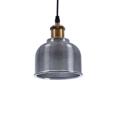 GLOBOSTAR® SEGRETO 01449 Vintage Κρεμαστό Φωτιστικό Οροφής με Ντουί 1 x E27 AC 220-240V IP20 - Γκρι & Χρυσό - Μ14 x Π14 x Υ18cm GLOBOSTAR® SEGRETO 01449 Vintage Κρεμαστό Φωτιστικό Οροφής με Ντουί 1 x E27 AC 220-240V IP20 - Γκρι & Χρυσό - Μ14 x Π14 x Υ18cm