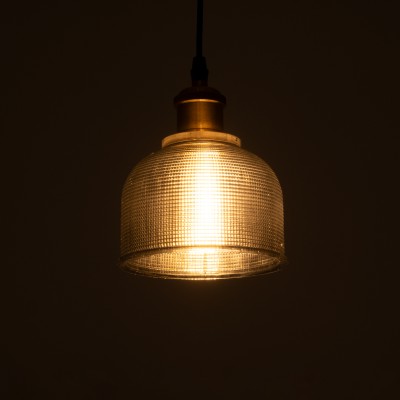 GLOBOSTAR® SEGRETO 01449 Vintage Κρεμαστό Φωτιστικό Οροφής με Ντουί 1 x E27 AC 220-240V IP20 - Γκρι & Χρυσό - Μ14 x Π14 x Υ18cm GLOBOSTAR® SEGRETO 01449 Vintage Κρεμαστό Φωτιστικό Οροφής με Ντουί 1 x E27 AC 220-240V IP20 - Γκρι & Χρυσό - Μ14 x Π14 x Υ18cm