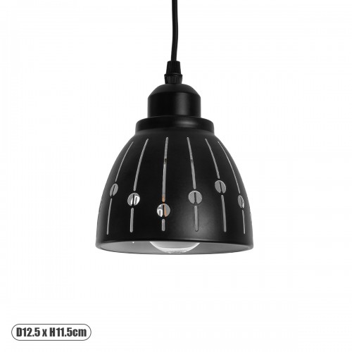 GLOBOSTAR® COOLIE 01476 Μοντέρνο Κρεμαστό Φωτιστικό Οροφής με Ντουί 1 x E27 AC 220-240V IP20 - Μαύρο & Ασημί - Μ12.5 x Π12.5 x Υ11.5cm GLOBOSTAR® COOLIE 01476 Μοντέρνο Κρεμαστό Φωτιστικό Οροφής με Ντουί 1 x E27 AC 220-240V IP20 - Μαύρο & Ασημί - Μ12.5 x Π12.5 x Υ11.5cm