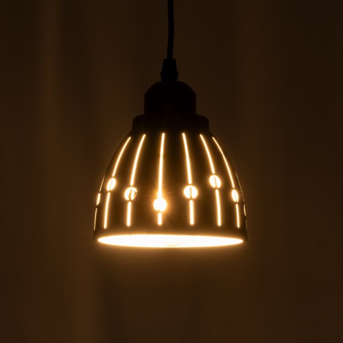 GLOBOSTAR® COOLIE 01476 Μοντέρνο Κρεμαστό Φωτιστικό Οροφής με Ντουί 1 x E27 AC 220-240V IP20 - Μαύρο & Ασημί - Μ12.5 x Π12.5 x Υ11.5cm GLOBOSTAR® COOLIE 01476 Μοντέρνο Κρεμαστό Φωτιστικό Οροφής με Ντουί 1 x E27 AC 220-240V IP20 - Μαύρο & Ασημί - Μ12.5 x Π12.5 x Υ11.5cm