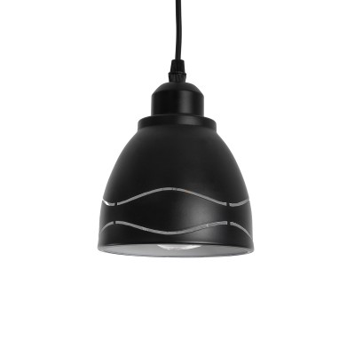 GLOBOSTAR® COOLIE 01477 Μοντέρνο Κρεμαστό Φωτιστικό Οροφής με Ντουί 1 x E27 AC 220-240V IP20 - Μαύρο & Ασημί - Μ12.5 x Π12.5 x Υ11.5cm GLOBOSTAR® COOLIE 01477 Μοντέρνο Κρεμαστό Φωτιστικό Οροφής με Ντουί 1 x E27 AC 220-240V IP20 - Μαύρο & Ασημί - Μ12.5 x Π12.5 x Υ11.5cm