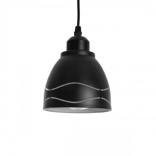 GLOBOSTAR® COOLIE 01477 Μοντέρνο Κρεμαστό Φωτιστικό Οροφής με Ντουί 1 x E27 AC 220-240V IP20 - Μαύρο & Ασημί - Μ12.5 x Π12.5 x Υ11.5cm GLOBOSTAR® COOLIE 01477 Μοντέρνο Κρεμαστό Φωτιστικό Οροφής με Ντουί 1 x E27 AC 220-240V IP20 - Μαύρο & Ασημί - Μ12.5 x Π12.5 x Υ11.5cm