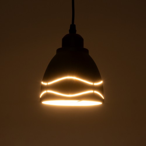 GLOBOSTAR® COOLIE 01477 Μοντέρνο Κρεμαστό Φωτιστικό Οροφής με Ντουί 1 x E27 AC 220-240V IP20 - Μαύρο & Ασημί - Μ12.5 x Π12.5 x Υ11.5cm GLOBOSTAR® COOLIE 01477 Μοντέρνο Κρεμαστό Φωτιστικό Οροφής με Ντουί 1 x E27 AC 220-240V IP20 - Μαύρο & Ασημί - Μ12.5 x Π12.5 x Υ11.5cm