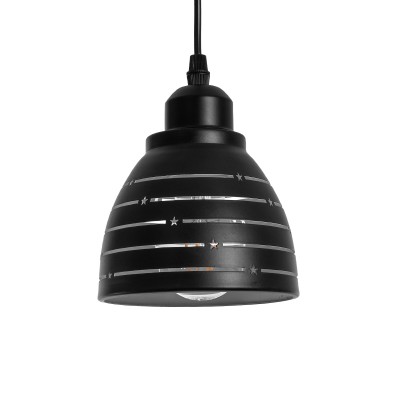 GLOBOSTAR® COOLIE 01483 Μοντέρνο Κρεμαστό Φωτιστικό Οροφής με Ντουί 1 x E27 AC 220-240V IP20 - Μαύρο & Ασημί - Μ12.5 x Π12.5 x Υ11.5cm GLOBOSTAR® COOLIE 01483 Μοντέρνο Κρεμαστό Φωτιστικό Οροφής με Ντουί 1 x E27 AC 220-240V IP20 - Μαύρο & Ασημί - Μ12.5 x Π12.5 x Υ11.5cm